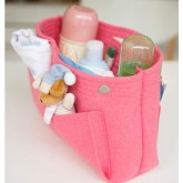 Felt bag in bag - pink