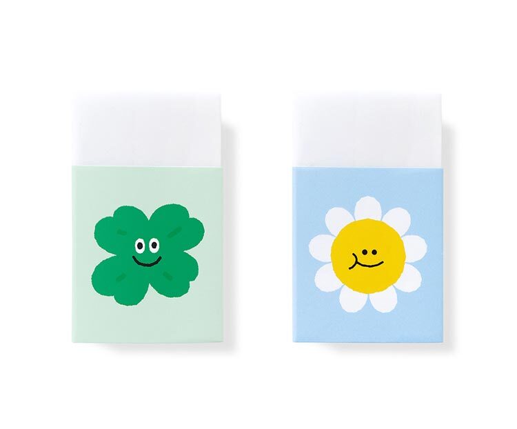 Bookfriends Smile White Eraser